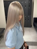 ベレーザ 渋谷(BELEZA)&nbsp;9941秋色ミルクティーアッシュくすみベージュ髪質改善ロング