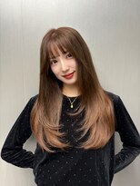 イキ 表参道(iki omotesando) デザインカラー/レイヤーカット/ウェットヘア/オリーブベージュ