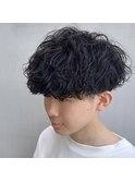 波巻きパーマ