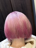 テン バイ アンブルリュクス 池袋(teN +by ambleluxe)&nbsp;ピンク/ダブルカラー/ブリーチ