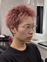 ラベル 渋谷(LAVEL)&nbsp;スパイキーショート/ブロンド/ブリーチカラー/抜きっぱなし