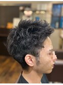 メンズパーマショート