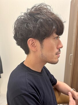 オフ(off) メンズショート×パーマ