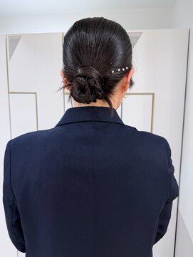 グラフ 銀座(GRAFF) お呼ばれヘア/カチモリタイトシニヨン