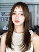 エインアンリー 明治神宮前(AIN.ANLY.)&nbsp;イメチェンミディアムレイヤーロングレイヤーカット顔周りカット