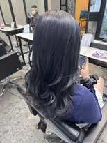 パヌポン(PANUPON)&nbsp;グレーハイライトバレイヤージュケアブリーチダブルカラー