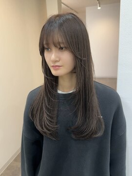 ミディアムヘア/暗めカラー/グランマッシュ/木更津