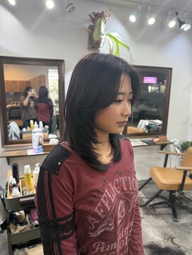 カーキヘアリンク(khaki hair link) 海外風レイヤーカット