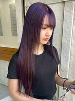 リアン(Lien) 透明感パープルアッシュ/ロング/レイヤーカット