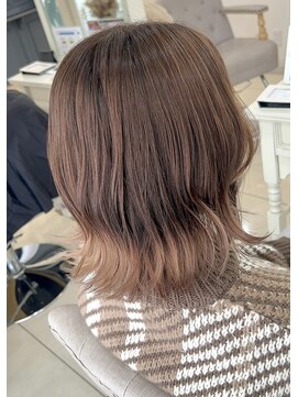 ベルバイグレイス(BELLE by grace) グラデーション　ミルクティーグレージュ