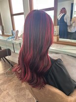 ヘアーディア みどり店(Hair...DiA)&nbsp;ハイライトレッド