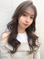 フローラバイシエスタ 池袋(Flora by siesta)&nbsp;暗髪グレージュ×韓国風顔周りレイヤー