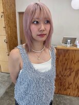 ジェニック 清水(-GENIC) 【-GENIC】清水髪質改善ピンクベージュボブ