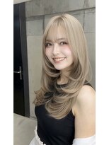 ヘアメイク バレッタ(HAIRMAKE VALETTA)&nbsp;ミルクティーベージュレイヤースタイル