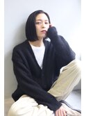 〈Sungoose〉モードボブ黒髪大人センターパート