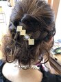 花やの前の美容室 山梨本店&nbsp;結婚式のお呼ばれセットやイベントのヘアアレンジも承ります。