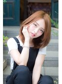 内巻きヘアにイルミナカラー+髪質改善×南浦和