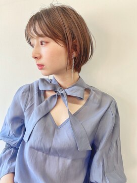 エマエコル(Emma ecole) Emma ecole 丸みショートボブ 前下がり レイヤーカット by.高橋