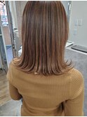 ナチュラルハイライト+ベージュカラー☆