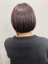 コト 福井大和田店(coto)&nbsp;福井　大和田　ボブ　デザインカラー　レッドカラー　ハイライト