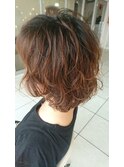 ミディアム パーマスタイル