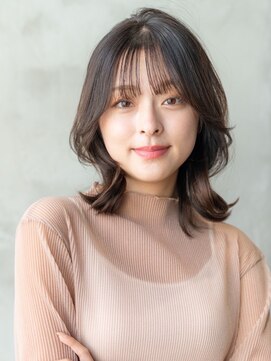 ケアリー 成増(Carelly) 大人かわいい前髪セシルカットココアブラウンフリンジウェーブ