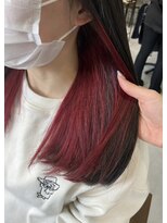 キキ(kiki by KENJE) earring color × dark red