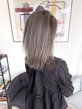 コース(CORS) 【CORS高崎】バレイヤージュ ホワイトシルバー グレージュ