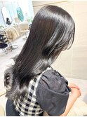 デザインカラーレイヤーカットウェットヘア