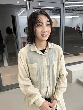 アム(am) レイヤーボブ　ゆるめパーマ