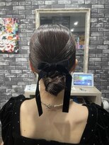 【Lilly新宿】#タイトヘアセット#シニヨン＃アレンジスタイル
