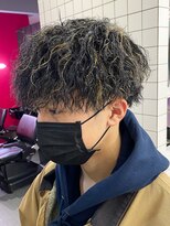 エルマーク 心斎橋(L-MARK)&nbsp;マッシュスパイラルパーマツイストスパイラル波巻きメンズ