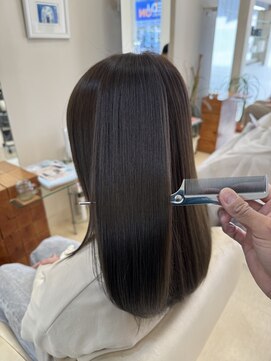 美容室 フラット(FLAT) 髪質改善　美髪カラー(オリーブアッシュ)