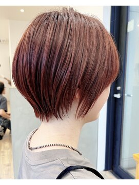 セイドット フクオカ(Say.FUKUOKA) 【Say.福岡】丸みショート×ピンクブラウン×艶感×20代30代40代