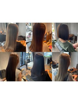 髪質改善・縮毛矯正が人気◇髪のダメージレベルに合わせて薬剤を選定し理想のストレートを実現します－。