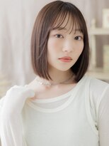 カバーヘア イヴ 戸頭店(COVER HAIR EVE)&nbsp;ダークブラウンシンプルストレートミニボブa戸頭20代30代40代