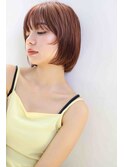 顔周りレイヤーボブ