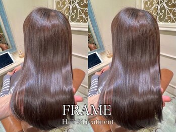 フレーム へアアンドトリートメント 天王寺北口店(FRAME)の写真/ヘアカラーとヘアケアのどちらも妥協しない、あなたの艶髪を叶える髪質改善カラーで美髪に！【天王寺】