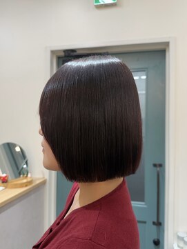 ヒョンミョン ライズバイレボ 柏西口店(hyon myon/RISEbyREVO) タッセルボブ/縮毛矯正/髪質改善カラー