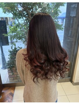 ファーレンピュアスウィート(fahren-pure-suite) ブリーチ無しインナーカラーviolet pink