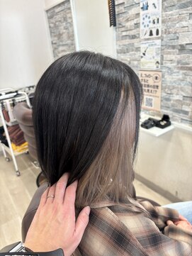 アンサ 伏見桃山店(ANSA) 大人ミルクティーベージュインナーカラー