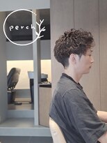 パーチ(perch) ナチュラル刈り上げ×動きのあるメンズパーマ