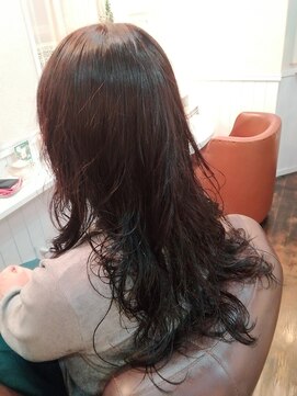 ヘアメイクアンドスパ エステ カエル(Hair make&SPA Kaeru) ☆癖チェン♪(根元)縮毛矯正＋(毛先)デジタル(*´・ω-)bカラー