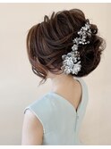 パーティー華やかアップ ヘアセット