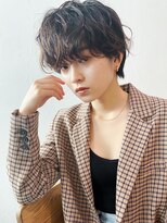 アイティーバイアルバム 藤沢店(IT by ALBUM) ラフマッシュパーマ_カーキグレージュマッシュショート_8152