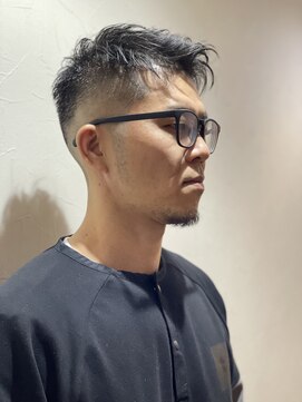 ヒロギンザ 銀座一丁目店(HIRO GINZA) アップバング+スキンフェード