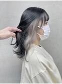 【Feria松山】ホワイトインナーカラー×グレー“石田幸輔”
