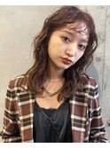 【中澤彩乃】ブリーチなしチョコレートブラウンカラー 艶カラー