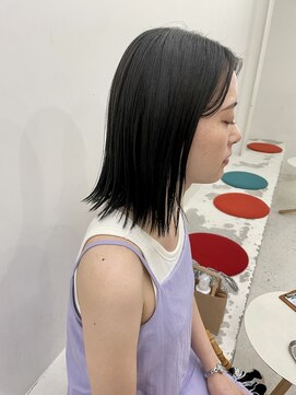 エンドリンク(endlink) 透け感あるダークオリーブブラウン