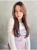 ACE 横浜 ブラウンベージュ×顔周りカット